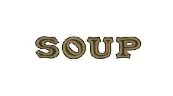 The word 'Soup' from a Campbell's Soup can label. Image credit: Campbell's Soup
