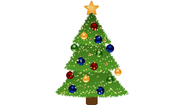 Clipart image of a Christmas tree