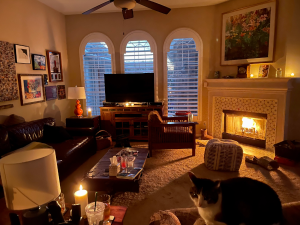 Living room all aglow