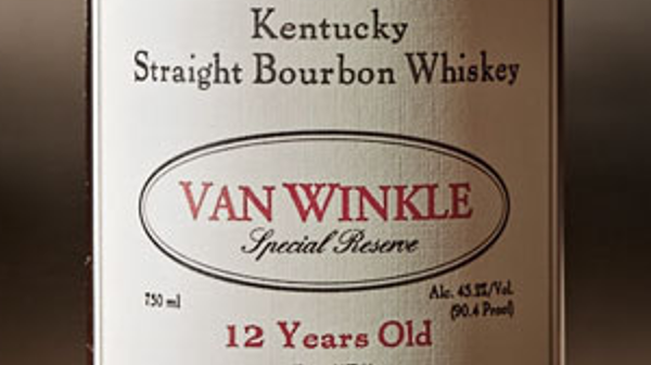 Image of the label of a bottle of Van Winkle Special Reserve 12-year bourbon. Image credit: Old Rip Van Winkle Distillery